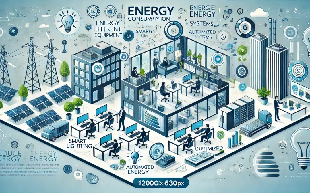 Une-illustration-montrant-des-conseils-pratiques-et-des-stratégies-pour-réduire-la-consommation-d'énergie-d'une-entreprise.