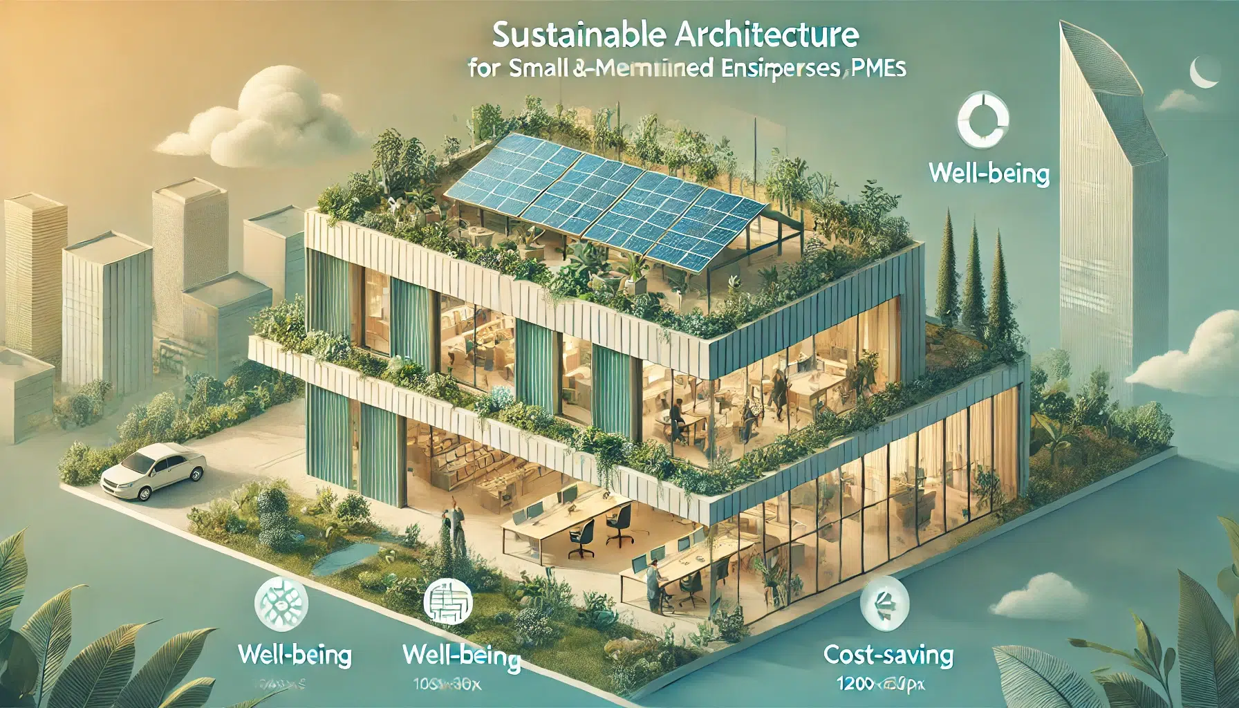Une-image-de-bannière-illustrant-les-avantages-d'une-architecture-durable-pour-les-petites-et-moyennes-entreprises-PME