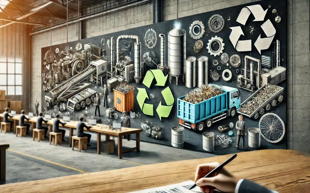 Une-bannière-image-réaliste-illustrant-les-opportunités-de-valorisation-des-déchets-dans-les-entreprises.-L'image-montre-des-matériaux-recyclables