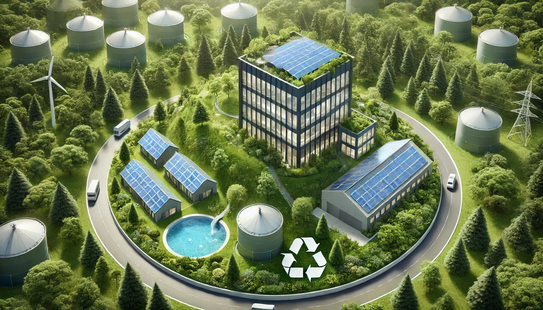 Une-image-de-bannière-réaliste-illustrant-des-solutions-photovoltaïques-pour-l'autonomie-énergétique-dans-les-entreprises.-L'image-présente-des-panneaux-solaires-installés