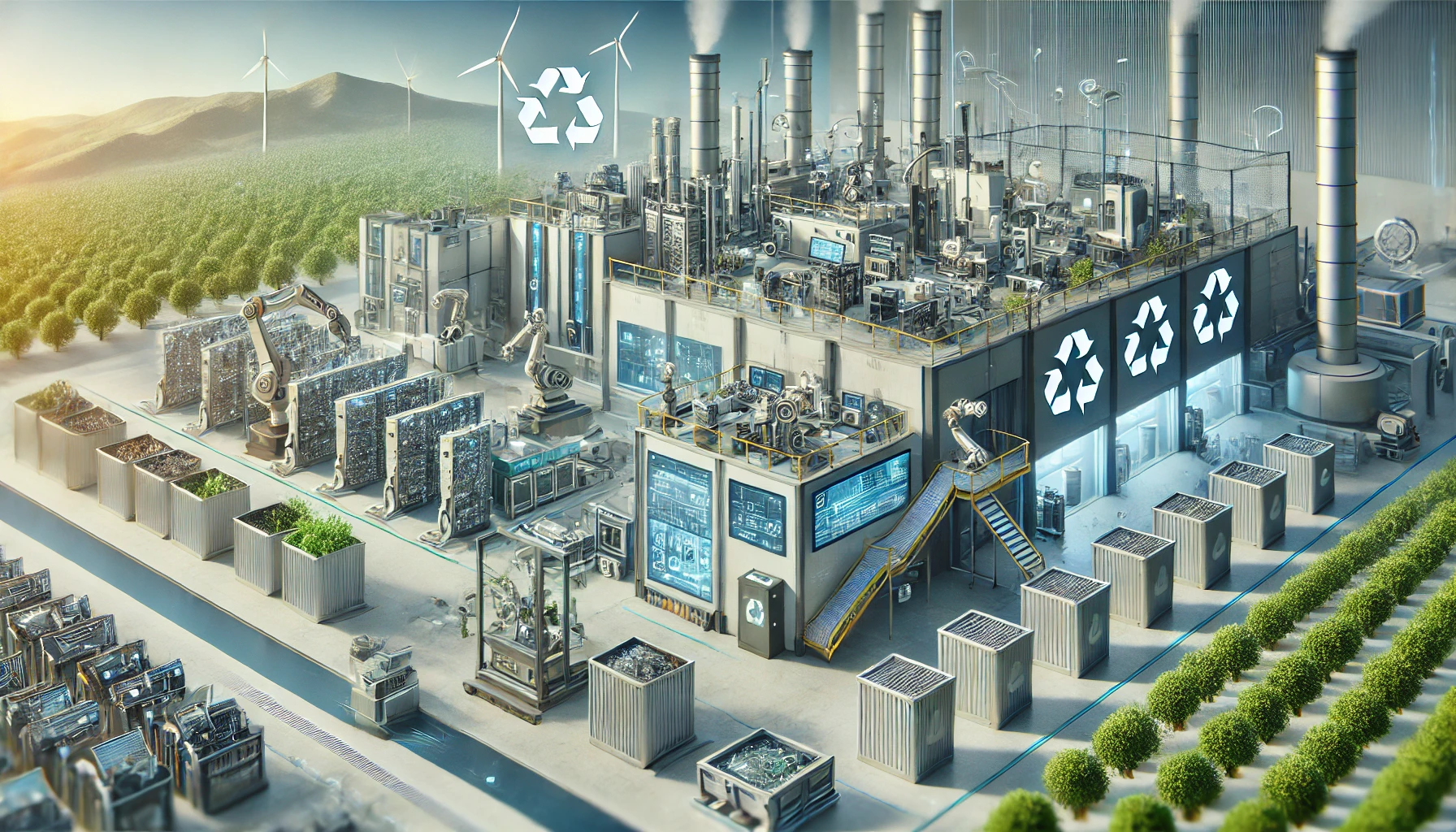 Des innovations dans la gestion des déchets électroniques dans des usines technologiques