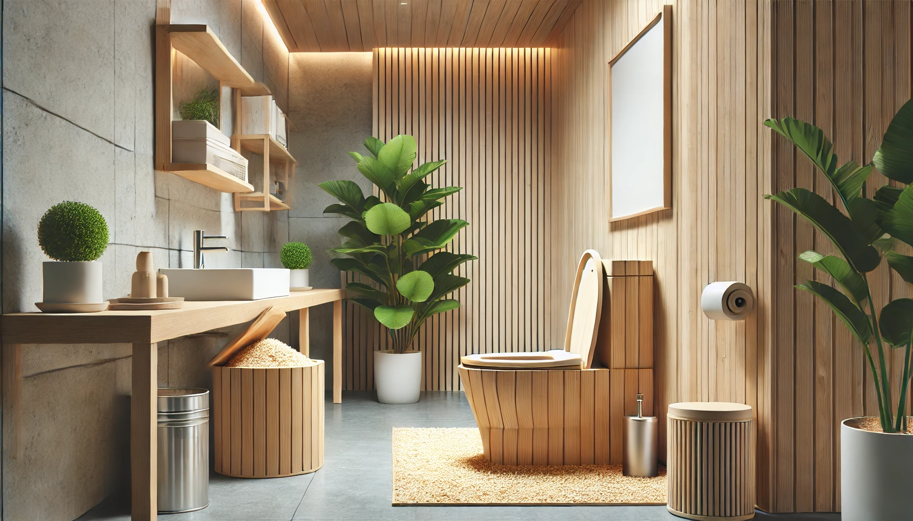 Des-toilettes-seches-installees-dans-des-bureaux-reduisant-la-consommation-deau-et-lempreinte-hydrique