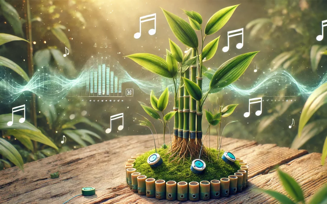 La Musique des Plantes-La Technologie BAMBOO-dxsigner - Capteurs BAMBOO enregistrant les vibrations électromagnétiques des plantes