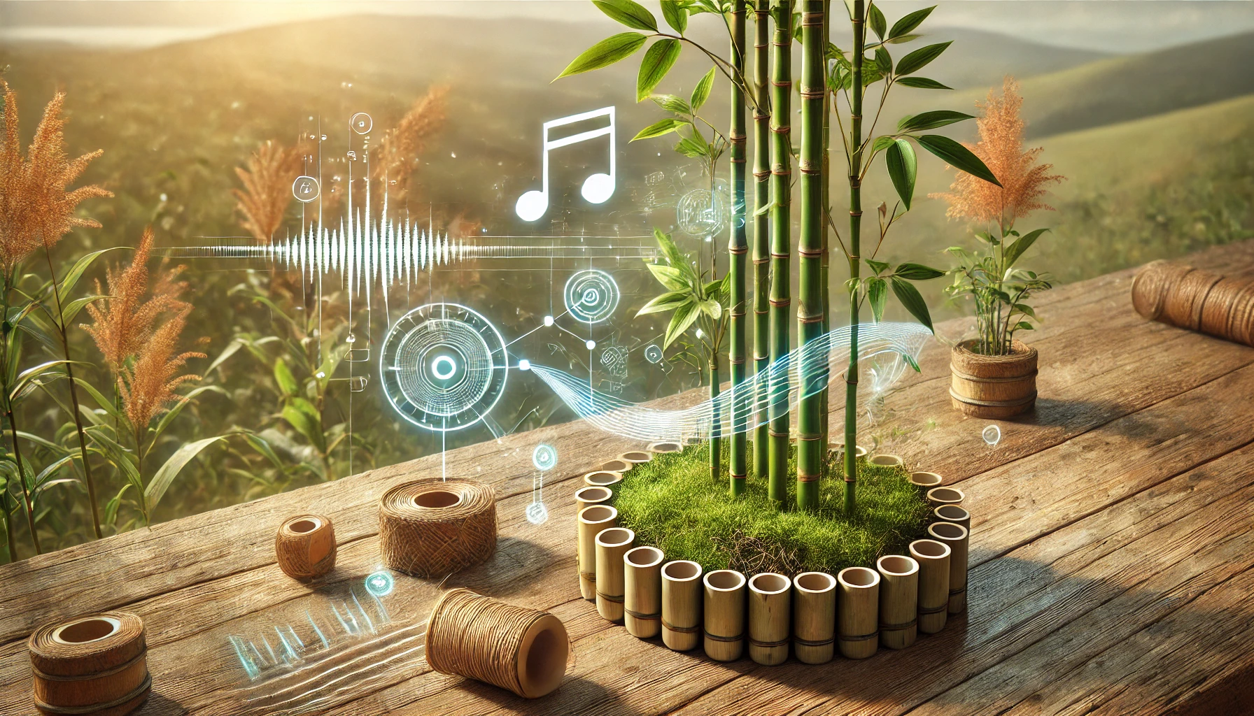 La Musique des Plantes-La Technologie BAMBOO-dxsigner - Capteurs bioélectriques BAMBOO sur racines et feuilles pour convertir les signaux en musique