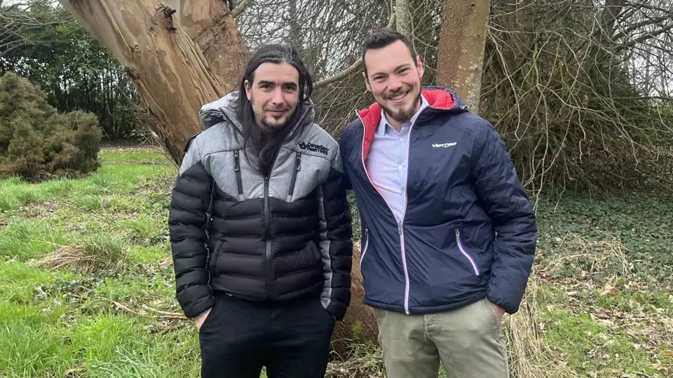 Brendan Tangi et Guirec Grall à Lannion