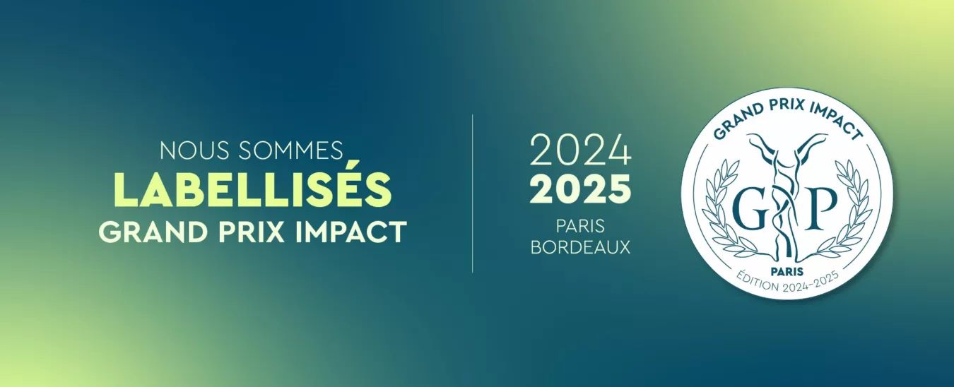 Bannière de labellisation Grand Prix Impact, édition 2024–2025